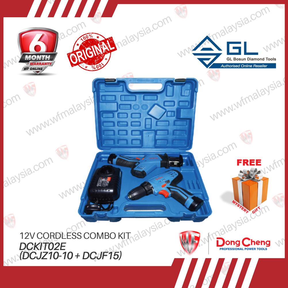 DONGCHENG DCKIT02E (DCJZ1010 + DCJF15) 12V Cordless Combo Kit Driver